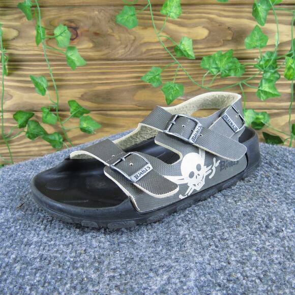 Birki's Sandals Boys Y 34 Medium Sandal Black Synthetic Buckle - Picture 1 of 6
